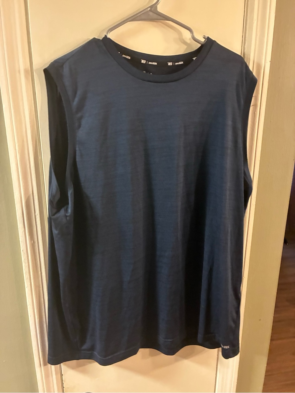 Men’s 3XLT Tek Gear Dry Tek Sleeveless Tank Top Navy Blue Muscle Shirt